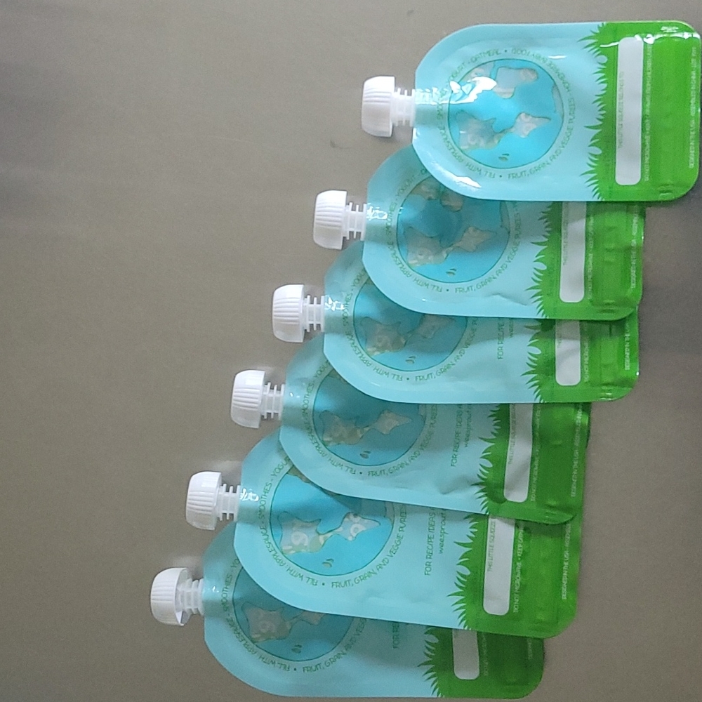 Reusable squeezy pouches (pack of 6)